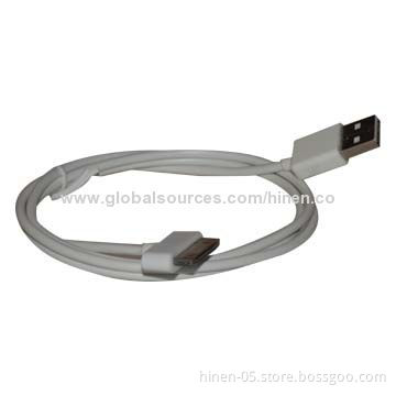 30 Pin Cable for iPod/iPhone/iPad, Connects Your Apple Devices